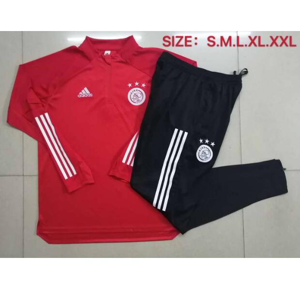 Ajax Red Training Sports Sweatshirt With Pants 2020/21